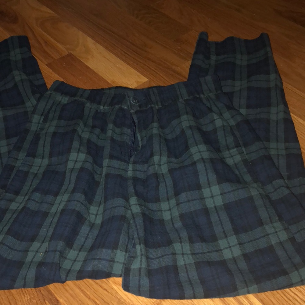 Brandy melville plaid pants green and blue